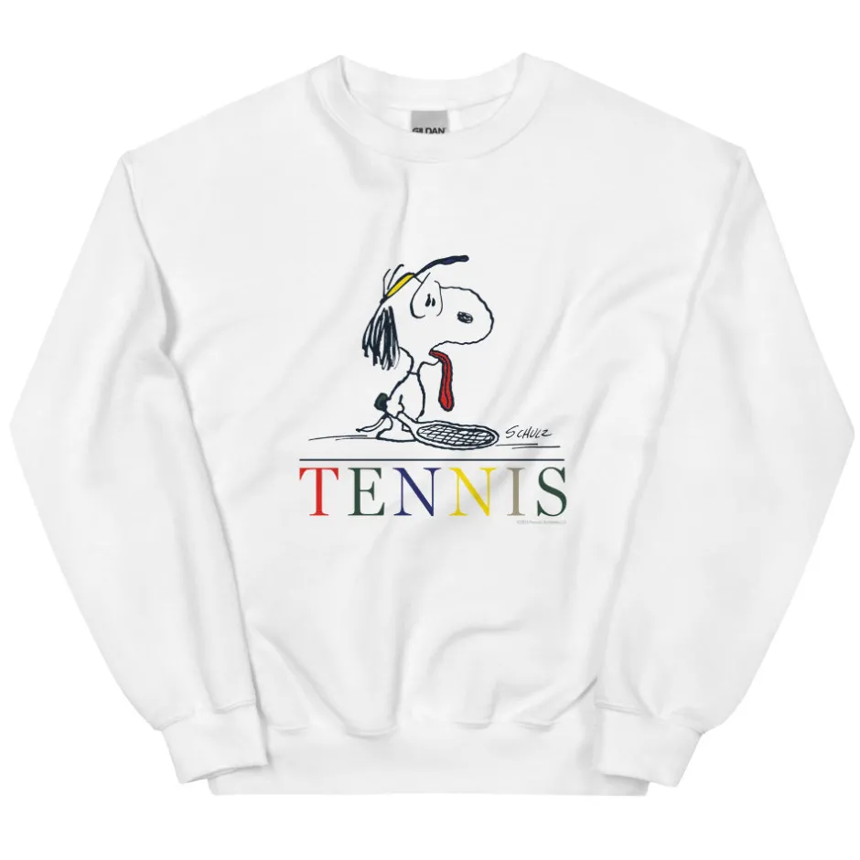 Clearance Tennis Unisex Crewneck Snoopy | Hoodies & Sweatshirts