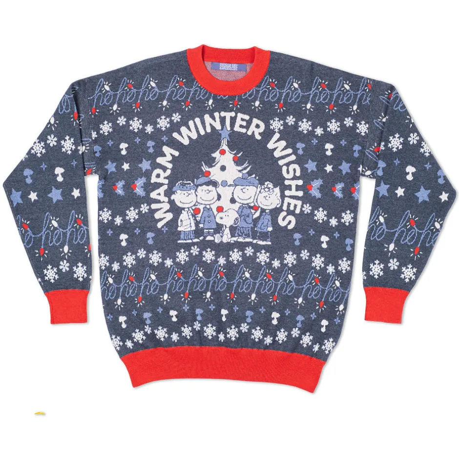 New Warm Winter Wishes Holiday Sweater Peanuts Gang | Hoodies & Sweatshirts
