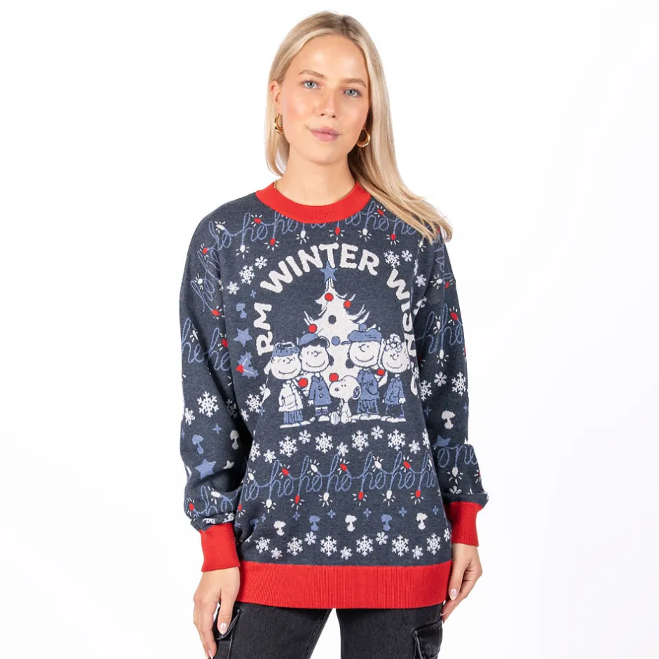 New Warm Winter Wishes Holiday Sweater Peanuts Gang | Hoodies & Sweatshirts