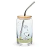 Fashion Woodstock And Snoopy Sequence Can Shaped Glass With Lid And St Woodstock