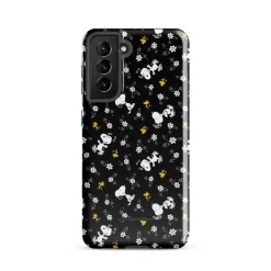 Online Woodstock And Snoopy Floral Pattern Tough Phone Case - Samsung Phone Cases