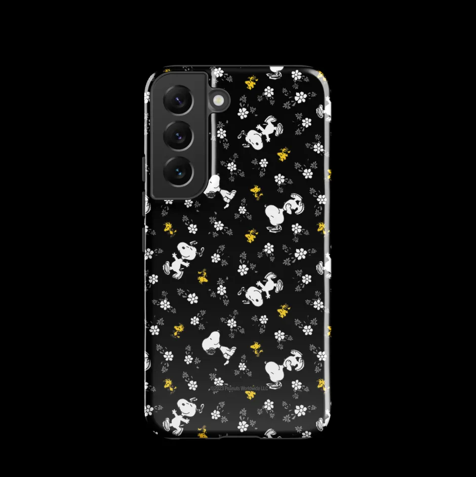 Online Woodstock And Snoopy Floral Pattern Tough Phone Case - Samsung Phone Cases