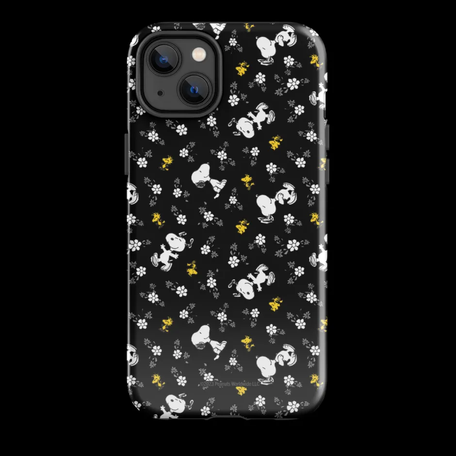 Discount Woodstock And Snoopy Floral Pattern Tough Phone Case - iPhone Phone Cases