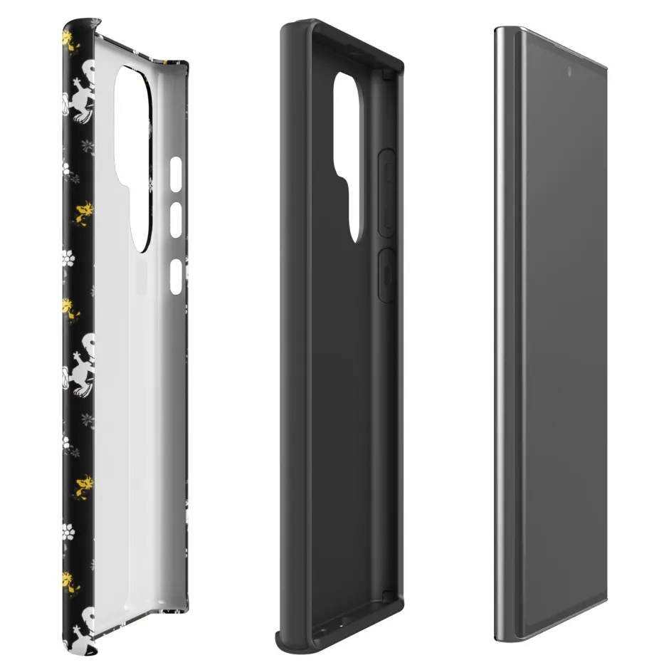 Online Woodstock And Snoopy Floral Pattern Tough Phone Case - Samsung Phone Cases