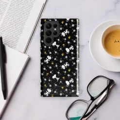 Online Woodstock And Snoopy Floral Pattern Tough Phone Case - Samsung Phone Cases