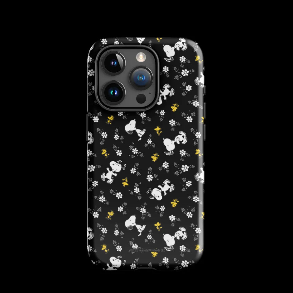 Discount Woodstock And Snoopy Floral Pattern Tough Phone Case - iPhone Phone Cases
