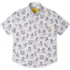 New x RSVLTS The Flying Ace Short Sleeve Shirt Snoopy
