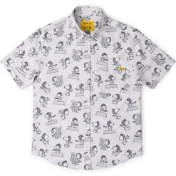 New x RSVLTS The Flying Ace Short Sleeve Shirt Snoopy