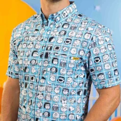 Outlet x RSVLTS The Peanut Gallery Short Sleeve Shirt Woodstock | Peanuts Gang