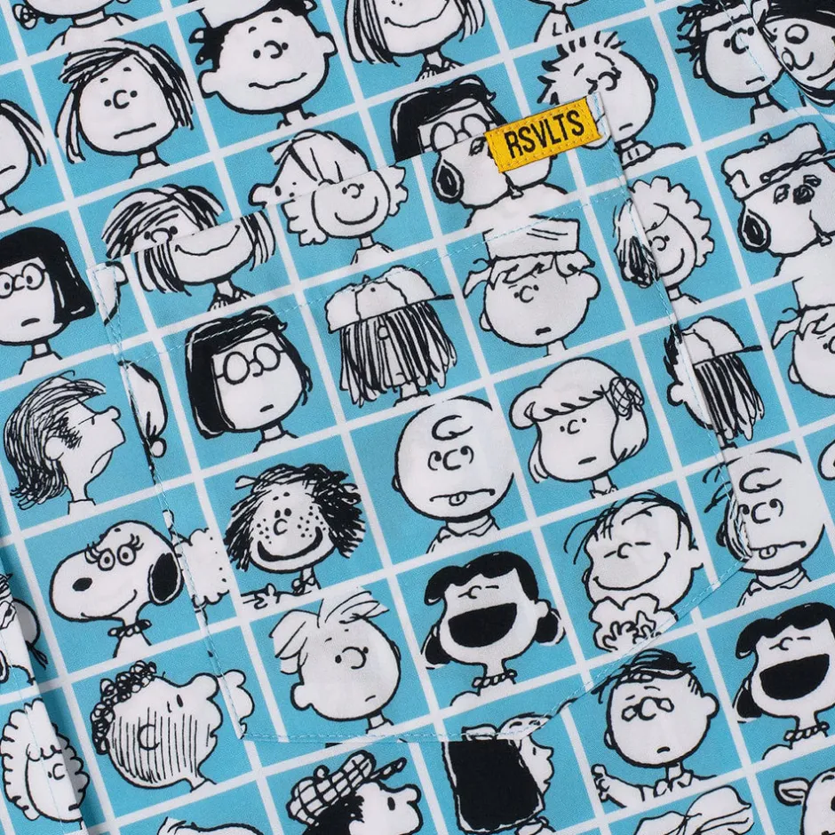 Outlet x RSVLTS The Peanut Gallery Short Sleeve Shirt Woodstock | Peanuts Gang