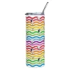 New Rainbow Waves Skinny Tumbler Snoopy | Lucy Van Pelt