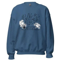 New Schroeder And Snoopy Music Adult Sweatshirt Snoopy | Schroeder