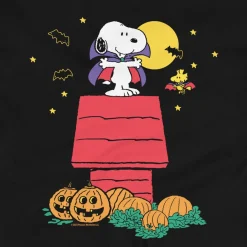 Sale Snoopy & Woodstock Vampire Adult Long Sleeve T-Shirt Woodstock | Snoopy