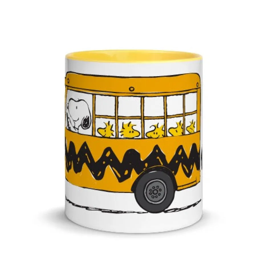 Hot Snoopy and Woodstock School Bus Two Tone Mug Woodstock | Snoopy