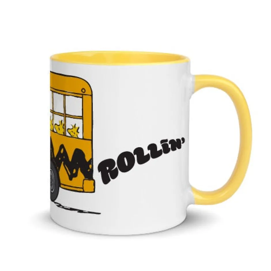 Hot Snoopy and Woodstock School Bus Two Tone Mug Woodstock | Snoopy