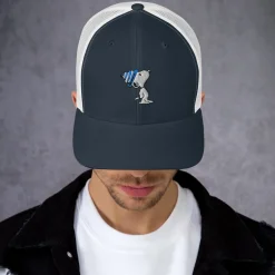Clearance Snoopy Badge Trucker Hat Snoopy | Hats & Beanies
