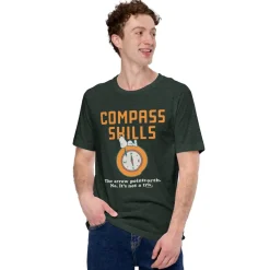 Outlet Snoopy Compass Skills T-Shirt Snoopy | T-Shirts