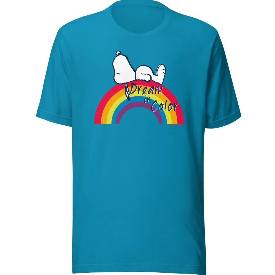 Fashion Snoopy Dream in Color Adult T-Shirt Snoopy | T-Shirts