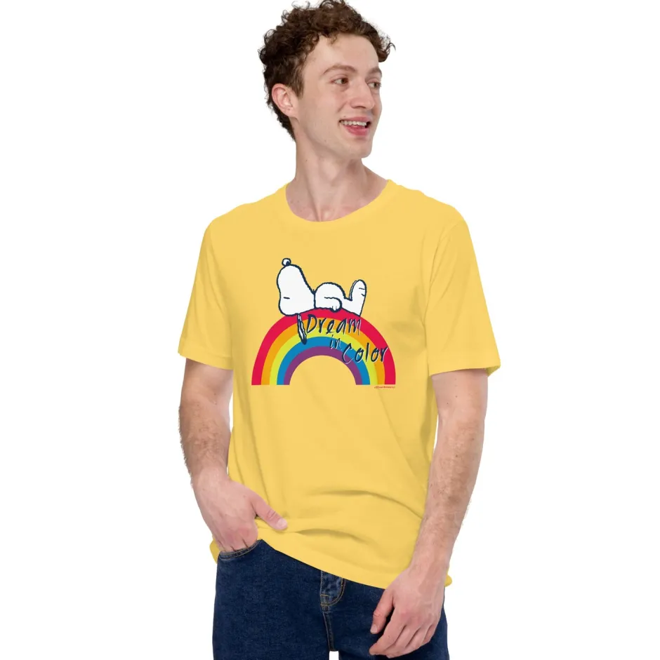Fashion Snoopy Dream in Color Adult T-Shirt Snoopy | T-Shirts