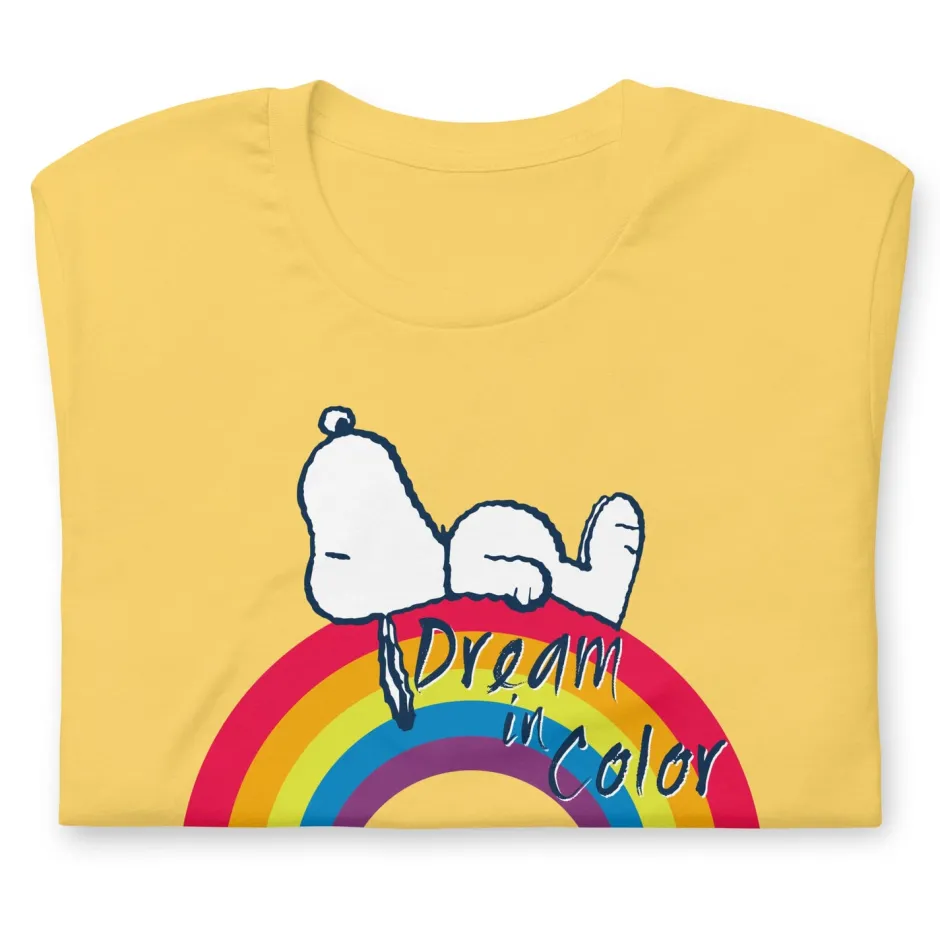 Fashion Snoopy Dream in Color Adult T-Shirt Snoopy | T-Shirts