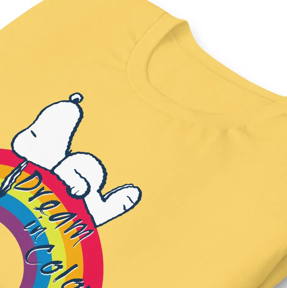 Fashion Snoopy Dream in Color Adult T-Shirt Snoopy | T-Shirts