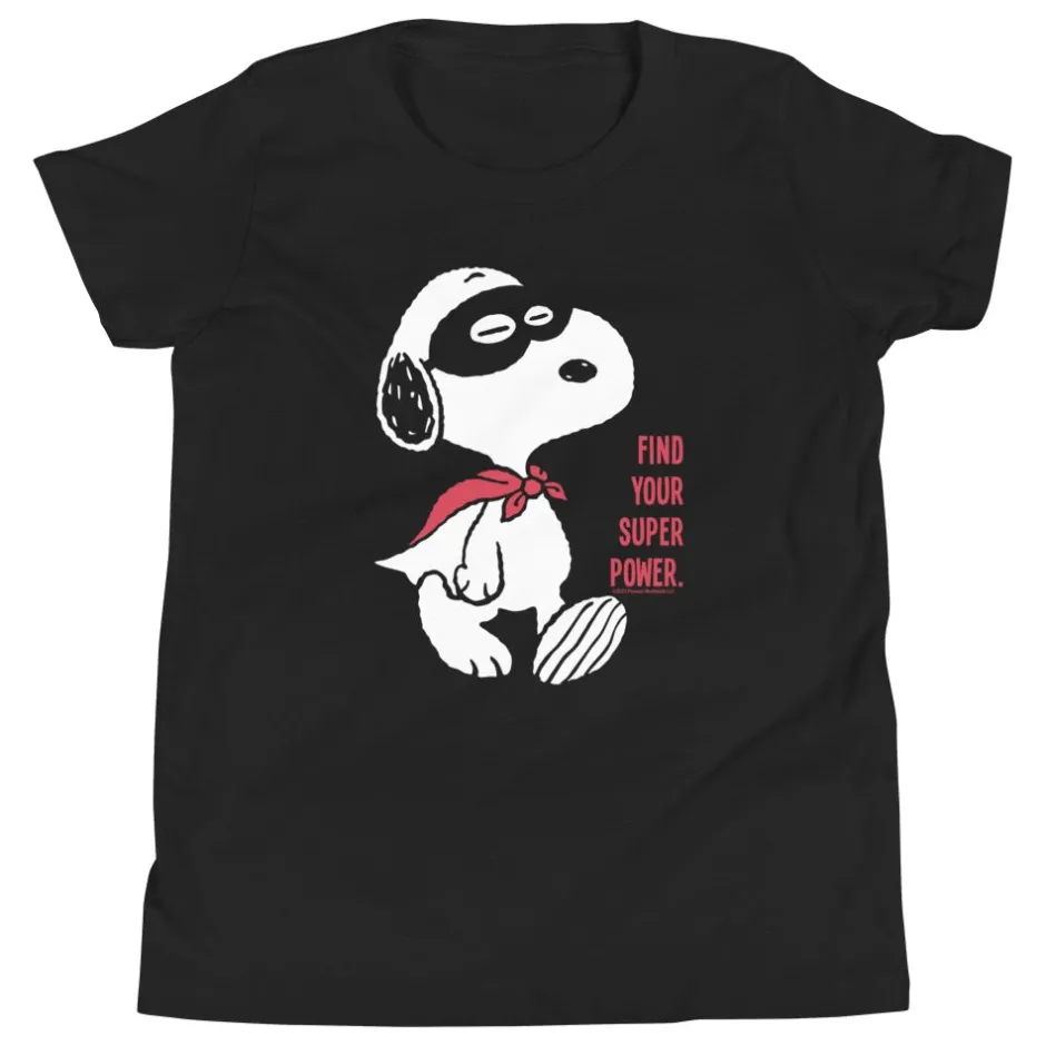 Online Snoopy Find Your Super Power Kids T-Shirt Snoopy | T-Shirts