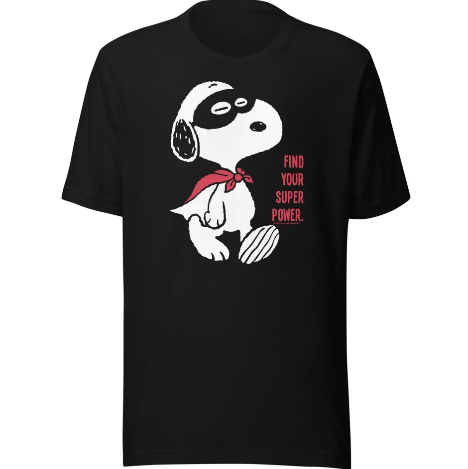 Clearance Snoopy Find Your Super Power Adult T-Shirt Snoopy | T-Shirts