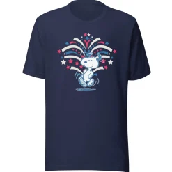 Sale Snoopy Fireworks Adult T-Shirt Snoopy | T-Shirts