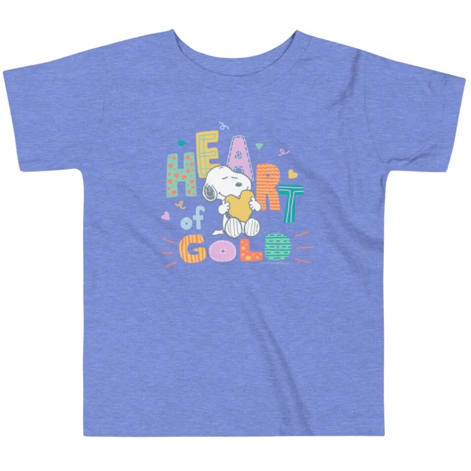 Discount Snoopy Heart of Gold Toddler T-Shirt Kids Snoopy | T-Shirts
