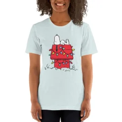 New Snoopy House with Lights Adult T-Shirt Snoopy | T-Shirts