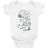 Discount Snoopy I Am Cute Baby Bodysuit Kids Snoopy | Baby & Kids