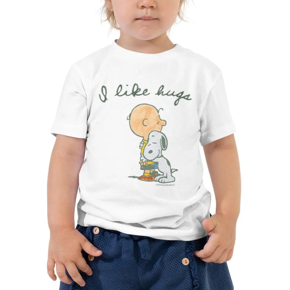 Online Snoopy I Like Hugs Toddler T-Shirt Kids Snoopy | Charlie Brown