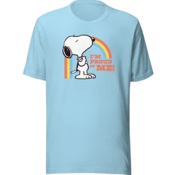Online Snoopy I'm Proud of Me Adult T-Shirt Snoopy | T-Shirts