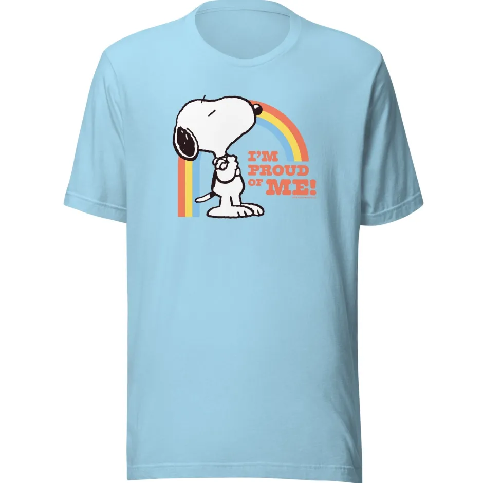 Online Snoopy I'm Proud of Me Adult T-Shirt Snoopy | T-Shirts