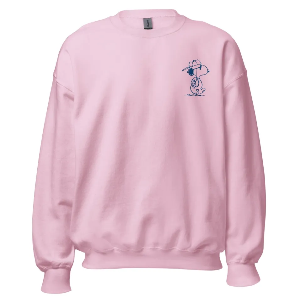 Fashion Snoopy Joe Cool Embroidered Adult Sweatshirt Snoopy | Joe Cool
