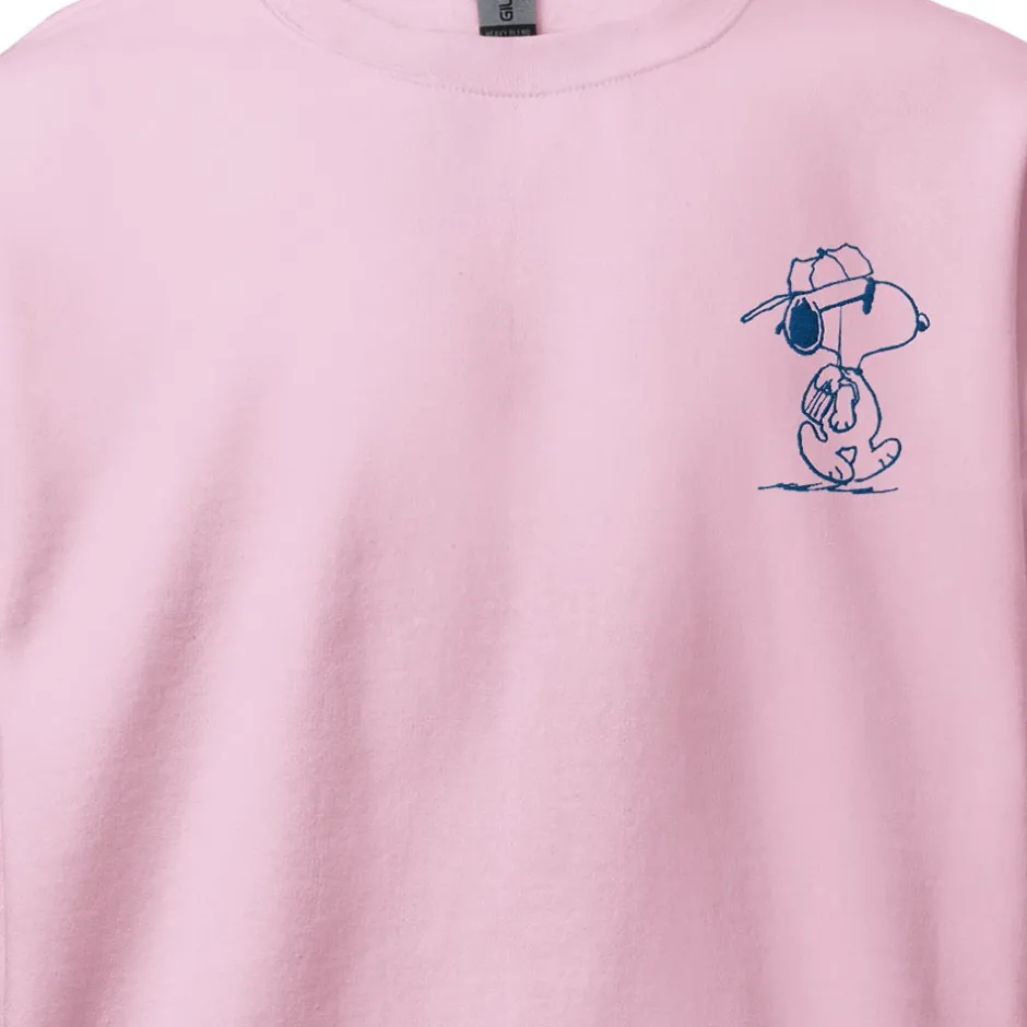 Fashion Snoopy Joe Cool Embroidered Adult Sweatshirt Snoopy | Joe Cool