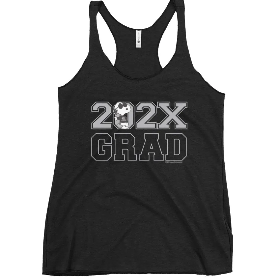 Clearance Snoopy Joe Cool Personalized Grad Racerback Tank Top Snoopy | Joe Cool