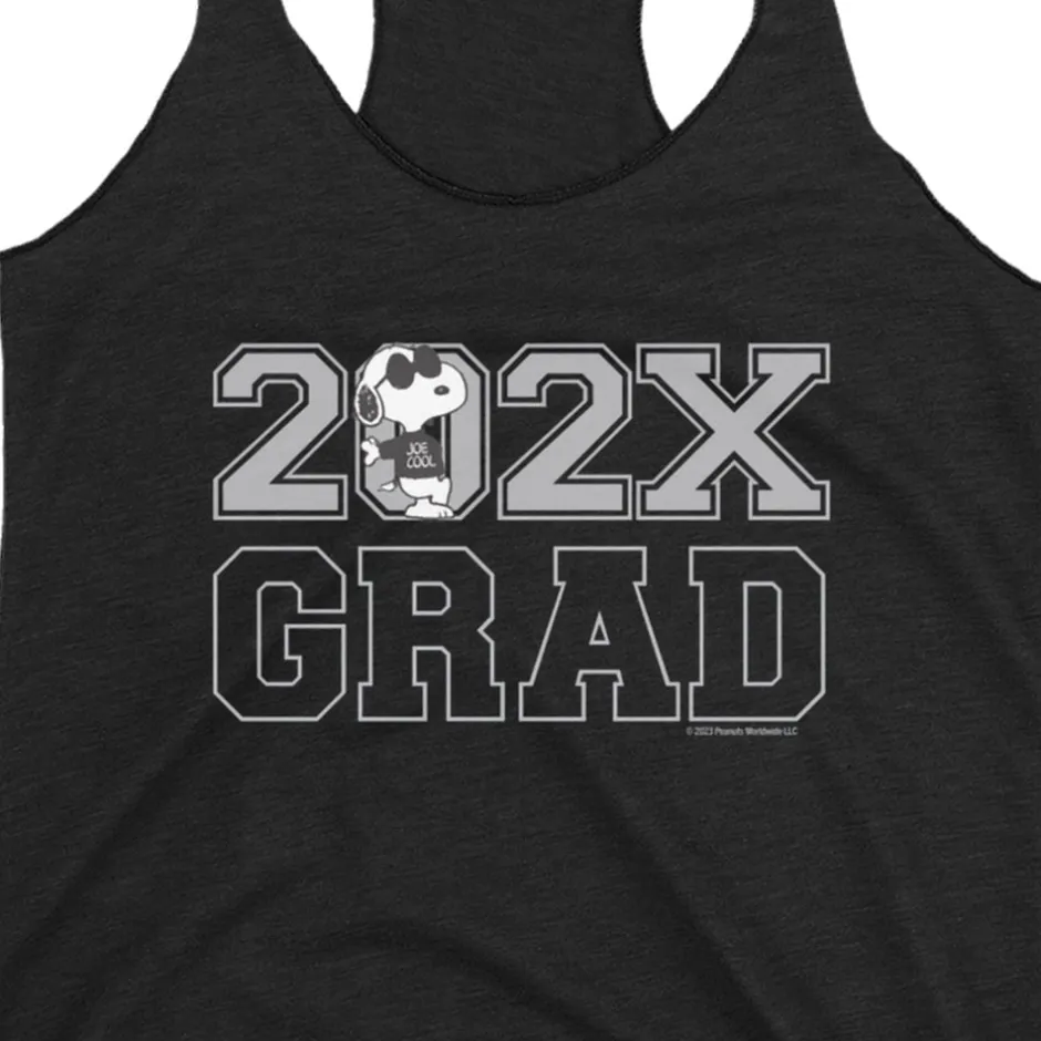 Clearance Snoopy Joe Cool Personalized Grad Racerback Tank Top Snoopy | Joe Cool