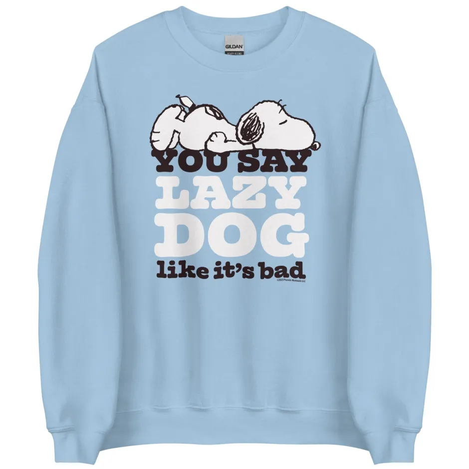 Sale Snoopy Lazy Dog Adult Sweatshirt Snoopy | Pet
