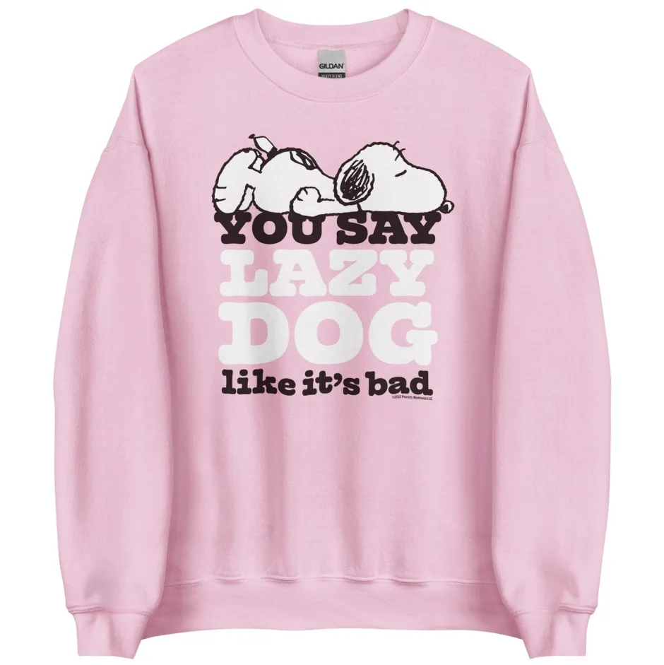 Sale Snoopy Lazy Dog Adult Sweatshirt Snoopy | Pet