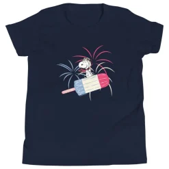 Outlet Snoopy Popsicle and Fireworks Kids T-Shirt Snoopy | T-Shirts