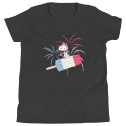 Outlet Snoopy Popsicle and Fireworks Kids T-Shirt Snoopy | T-Shirts