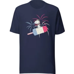 Outlet Snoopy Popsicle and Fireworks Adult T-Shirt T-Shirts