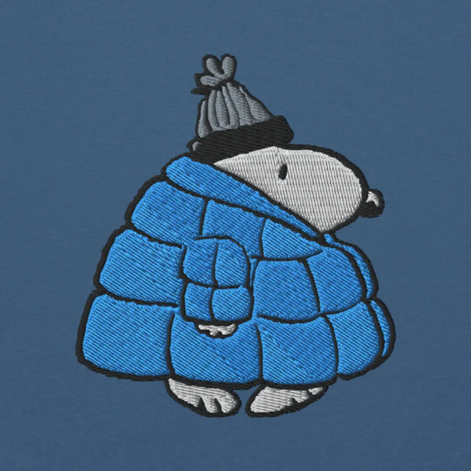 Discount Snoopy Puffer Embroidered Adult Crewneck Snoopy | Hoodies & Sweatshirts