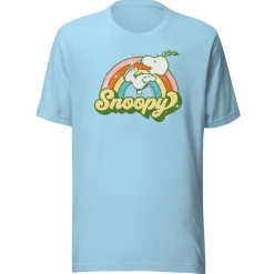 Discount Snoopy Rainbow Adult T-Shirt Snoopy | T-Shirts
