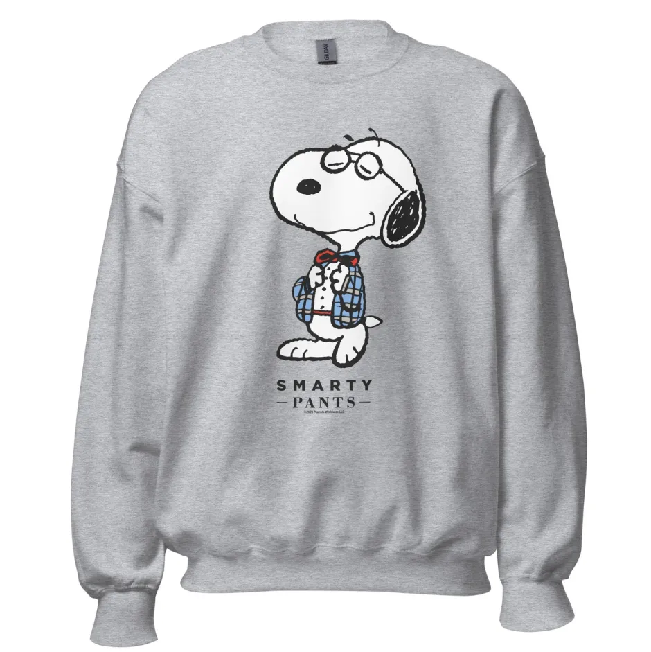 Best Snoopy Smarty Pants Adult Sweatshirt Snoopy | Hoodies & Sweatshirts