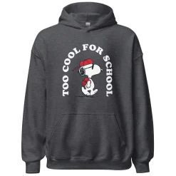 Outlet Snoopy Too Cool For School Adult Hoodie Snoopy | Hoodies & Sweatshirts