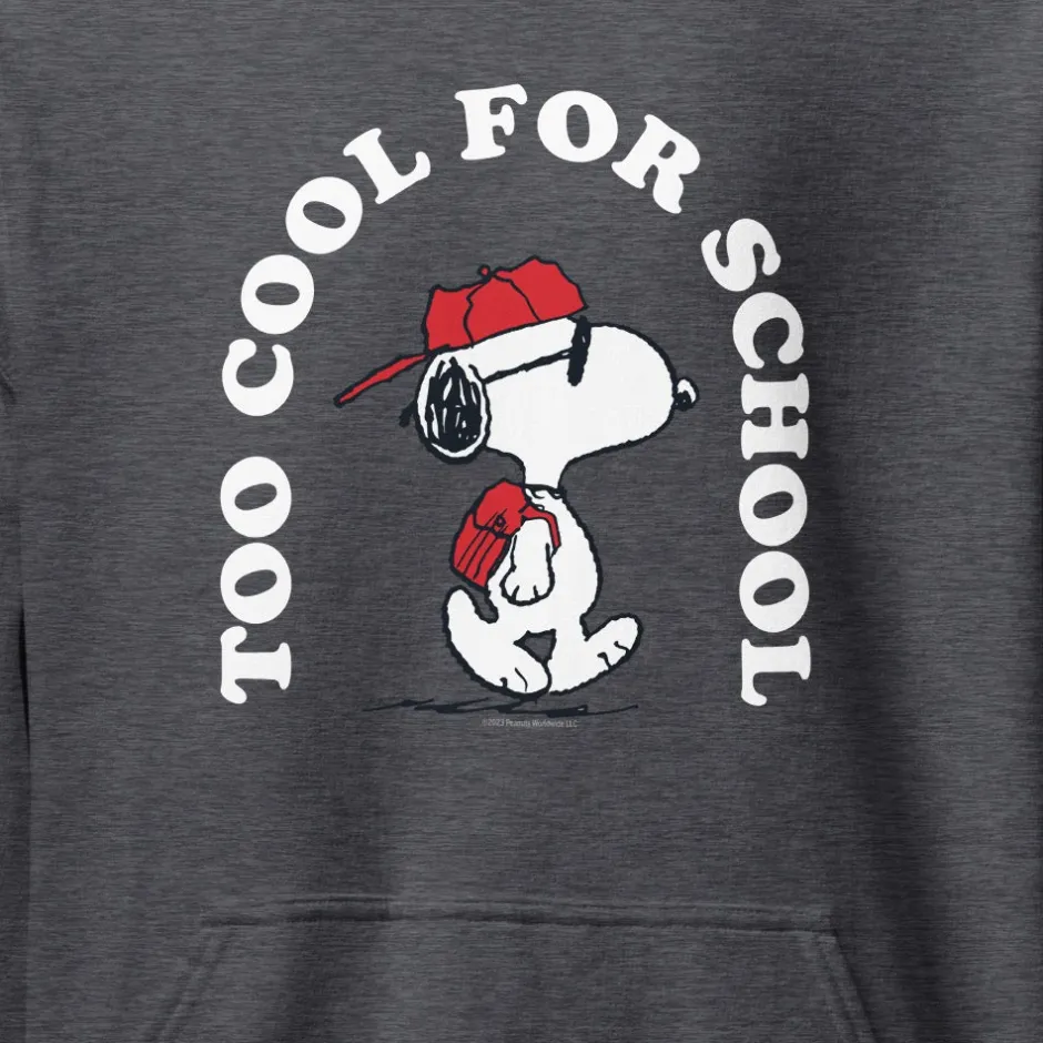 Outlet Snoopy Too Cool For School Adult Hoodie Snoopy | Hoodies & Sweatshirts