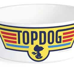 Clearance Snoopy Top Dog Personalized Large Pet Bowl Snoopy | Pet