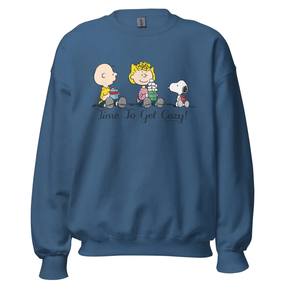 Discount Time To Get Cozy Adult Sweatshirt Snoopy | Sally Brown